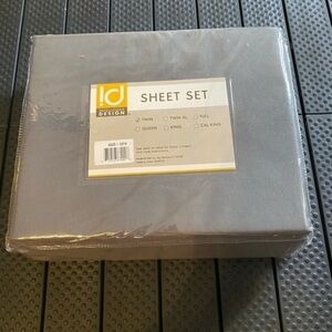 NWT Intelligent Design Twin‎ Sheet Set Charcoal